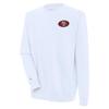 Antigua Men's White San Francisco 49ers Victory Pullover Sweatshirt view 1