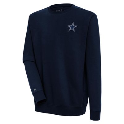 Antigua Men's Navy Dallas Cowboys Victory Pullover Sweatshirt