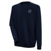 Antigua Men's Navy Dallas Cowboys Victory Pullover Sweatshirt view 1