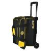 ELITE Basic Double Roller Bowling Ball Bag With Wheels | Stylish Graffiti-Style Design | Durable Bowling Bags With Ample Storage | Yellow view 1