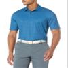 Freedom Micro Pique Spinner Print Polo, Small, Sonic Blue view 1