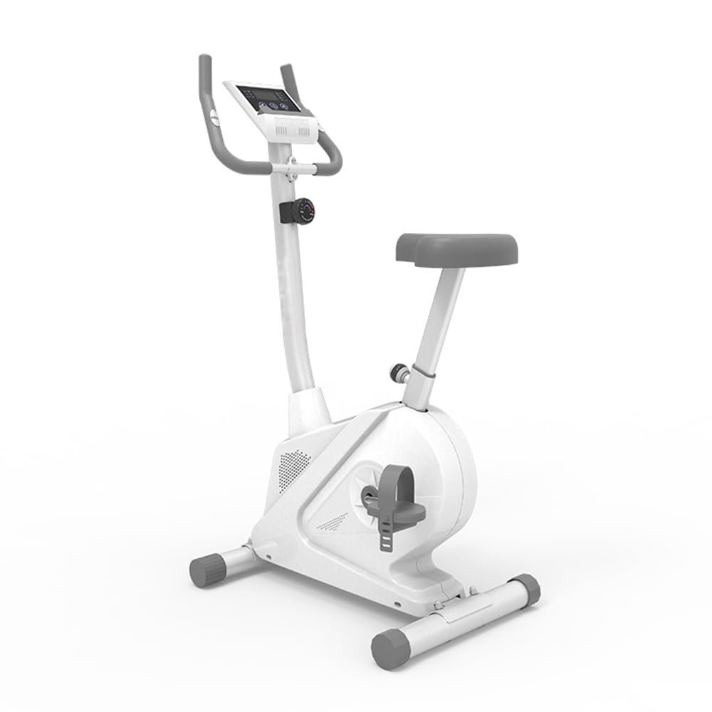 ASSYA Elliptical Trainer Home Seated Pedal Exerciser Foot Circulation Machine with Armrests and Seat Real-Time Data Display Resistance Adjustment,White