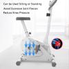 ASSYA Elliptical Trainer Home Seated Pedal Exerciser Foot Circulation Machine with Armrests and Seat Real-Time Data Display Resistance Adjustment,White view 3