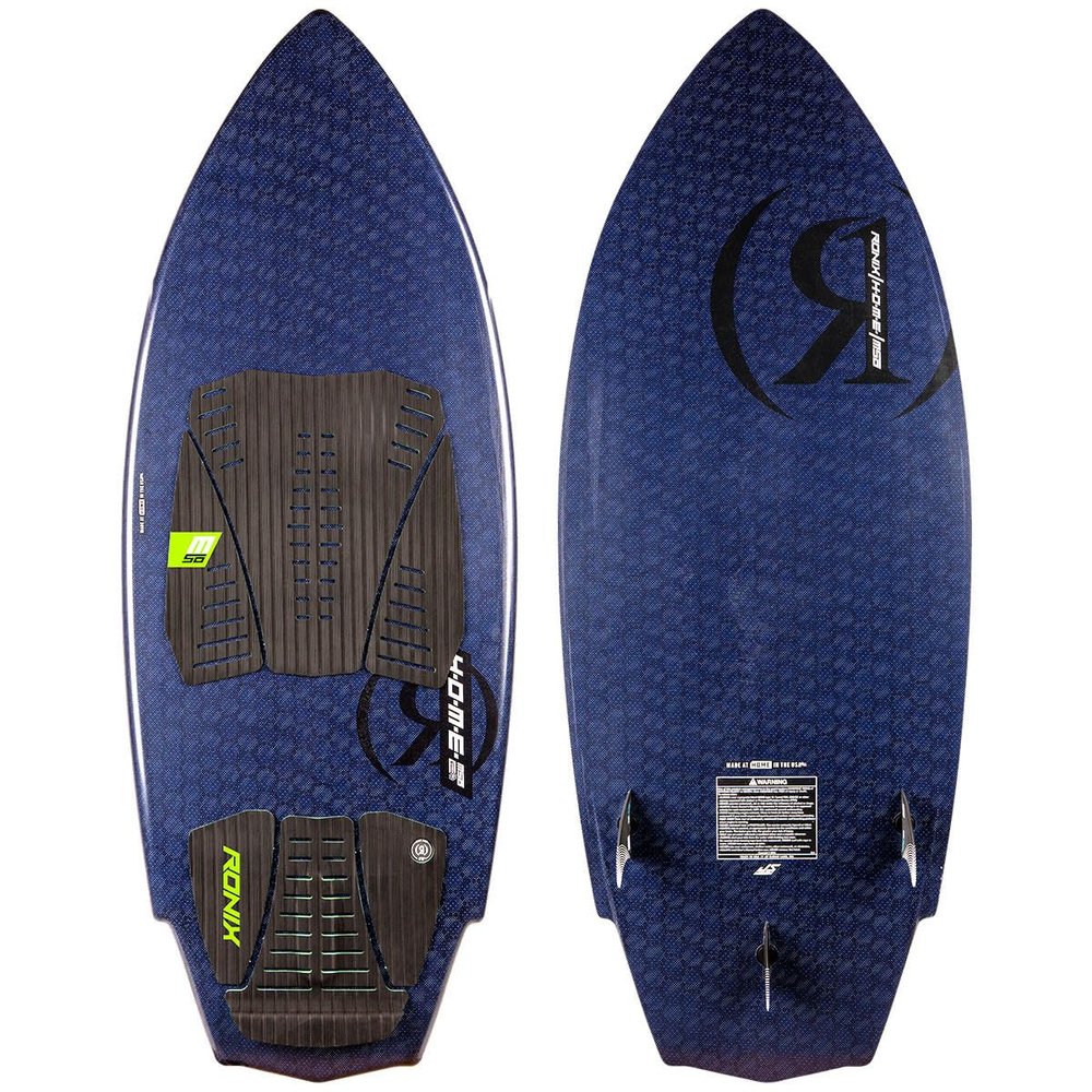 Ronix Wakesurf - H.O.M.E. Carbon Pro - M50 - Black/Volt Checkered - w/Bag - 4'3
