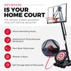 IE Sports Portable Basketball Hoop w/ 50" Backboard & Rebounder, 7.5-10 Ft Adjustable Height - Outdoor Basketball Equipment for Backyard, Driveway, and Garage view 3