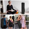 sportsnew Yoga Mat Bag Drawstring Pocket-Full Zip Cargo Yoga Mat Carrier Bag with Water Bottle Pocket and Bottom Wet Pocket Exercise Yoga Mat Carrier Multi-Functional Storage Bag, Blue & Black view 3