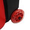 ELITE Deluxe 2 Ball Bowling Bag with 5" smooth wheels, Large Accessory pocket - Separate Compartment holds 1 pair of shoes up to US size 15 men - 36" extendable handle double roller (Red) view 4