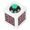 LED Race Clock Cube Timer, 1.4in 4 Sided Digital Shot Countdown Stopwatch, Casino Timer, Poker Timer, for Private Poker Decor view 1
