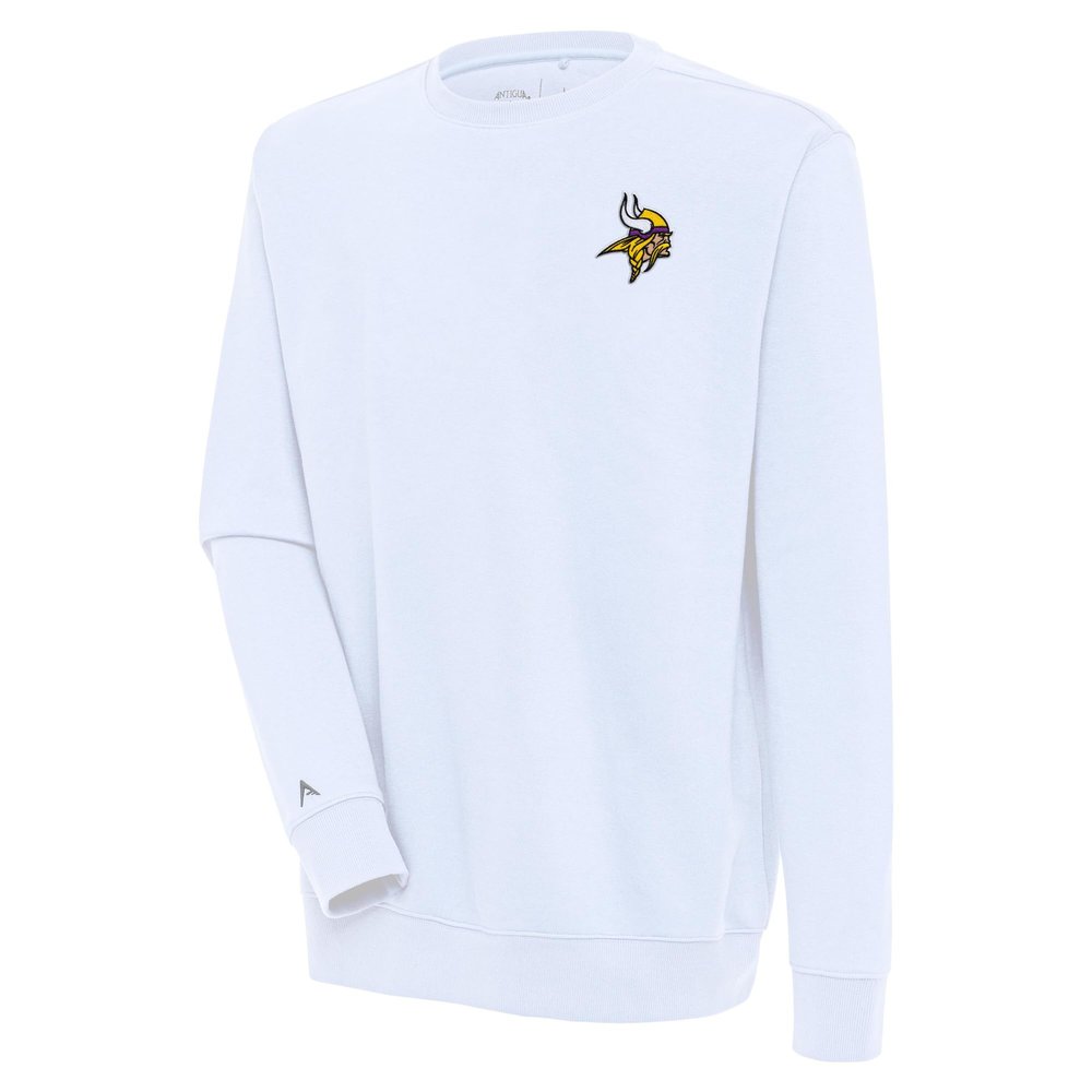 Antigua Men's White Minnesota Vikings Victory Pullover Sweatshirt