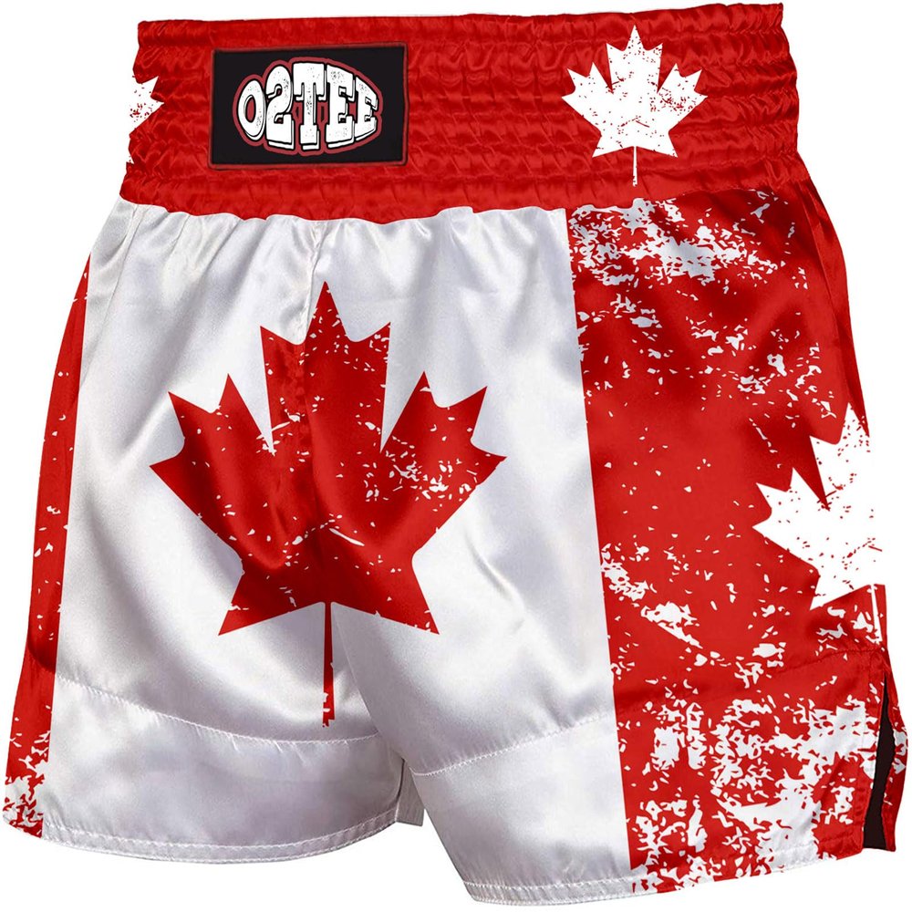 O2TEE Men MMA Blaze Shorts for Kick Martial Arts Cross-Training, Canada M