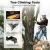Tree Climbing Spike,Outdoor Tree Climbing Spikes Set,Adjustable Tree Climbing Gear with Leggings Safe Straps,Safety Belt Straps and Non-Slip Pedal,for Picking Fruit, Climbing Trees and Outdoor Sports view 2