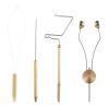 Lixada Fly Tying Tools Kit 4/5/6PCS Fly Tying Kits Combo Kit Whip Finisher Bobbin Holder Bodkin Bobbin Threader for Fishing Lures view 1