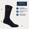 Polo Ralph Lauren Men's PP Rib Crew Sock 3 Pair Pack, Olive Green, Mens Shoe Size 6-12 view 3