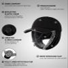 Gisdanchz Winter Hat with Ear Flaps, Winter Baseball Cap for Men Women, Fur Trapper Trooper Lumberjack Hunting Baseball Earflaps Cold Weather Ear Flap Elmer Fudd Hat, Black 58CM view 2