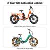 ADDMOTOR Bicycle Manned Cushion for M-160, Bike Back Shelf Seat Cushion Manned Comfortable Saddle Back Seat, Brown Small view 4