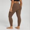 ODODOS Women's Cross Waist 7/8 Yoga Leggings with Inner Pocket, Inseam 25" Gathered Crossover Workout Yoga Pants, Brunette, Large view 3