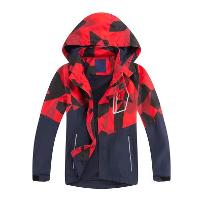 Kids Toddler Boys Waterproof Rain Jacket with Cotton Lining Waterproof Rain Jacket for Girls and Boys Windproof Raincoat Red