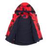 Kids Toddler Boys Waterproof Rain Jacket with Cotton Lining Waterproof Rain Jacket for Girls and Boys Windproof Raincoat Red view 3
