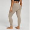 ODODOS Women's Cross Waist 7/8 Yoga Leggings with Inner Pocket, Inseam 25" Gathered Crossover Workout Yoga Pants, Shaker Beige, Medium view 3