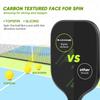 Carbon Fiber Pickleball Paddles - Graphite Pickleball Paddles Set of 2, Polymer Honeycomb Core, 4 Pickleballs, Anti-Slip Sweat-Absorbing Grip, Professioner Paddle Ball Set for Pickleball Players view 2