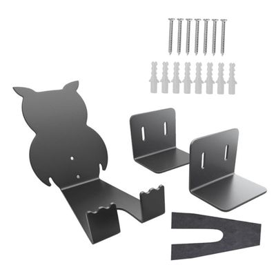 VANZACK Space-saving 1 Set Bike and Storage Rack Owl Design Wall-mounted Bicycle Hanger for Garage and Office Use
