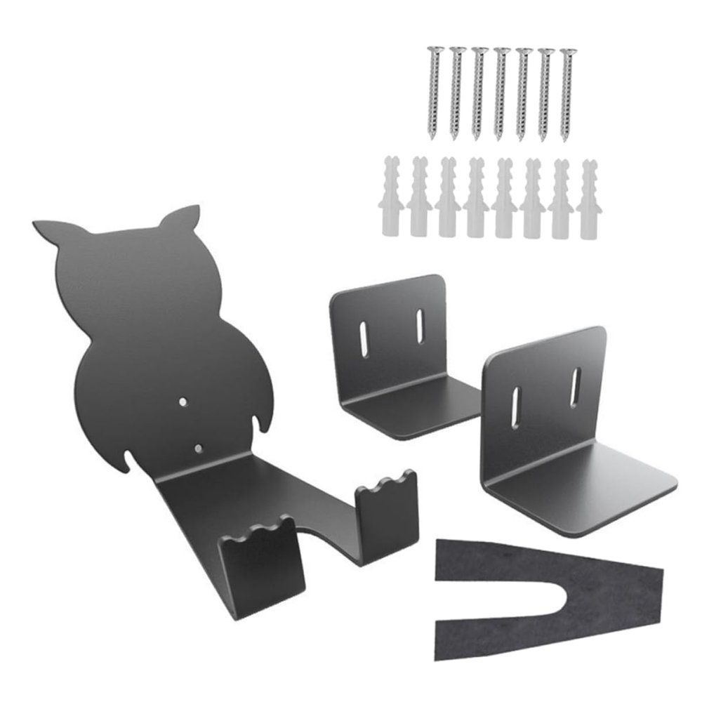 VANZACK Space-saving 1 Set Bike and Storage Rack Owl Design Wall-mounted Bicycle Hanger for Garage and Office Use