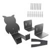 VANZACK Space-saving 1 Set Bike and Storage Rack Owl Design Wall-mounted Bicycle Hanger for Garage and Office Use view 1