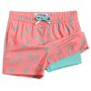 maamgic Boys Swim Trunks with Compression Liner Toddler Stretch Swim Shorts Quick Dry Swimming Trunks Boxer Brief 2 in 1 Beach Shorts Pink Mini Dinosaur 7 view 1