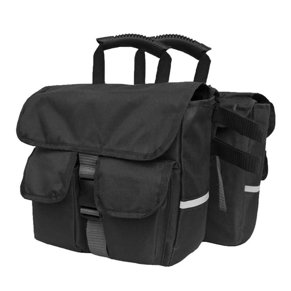 ArQray 35L Bike Rear Panniers Bag Bicycle Commuting Waterproof Saddle Bags Trunk Saddle Double Cycle Storage Bag (Color : Black, Size : 35L)