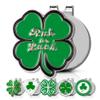 ClubSmith Lucky Golf Ball Marker with Magnetic Hat Clip, Irish Clover & Shamrock, Premium Alignment Putting Mark, Funny Golf Accessories & Gifts for Men and Women (Rub for Luck Charm) view 1