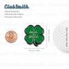 ClubSmith Lucky Golf Ball Marker with Magnetic Hat Clip, Irish Clover & Shamrock, Premium Alignment Putting Mark, Funny Golf Accessories & Gifts for Men and Women (Rub for Luck Charm) view 3