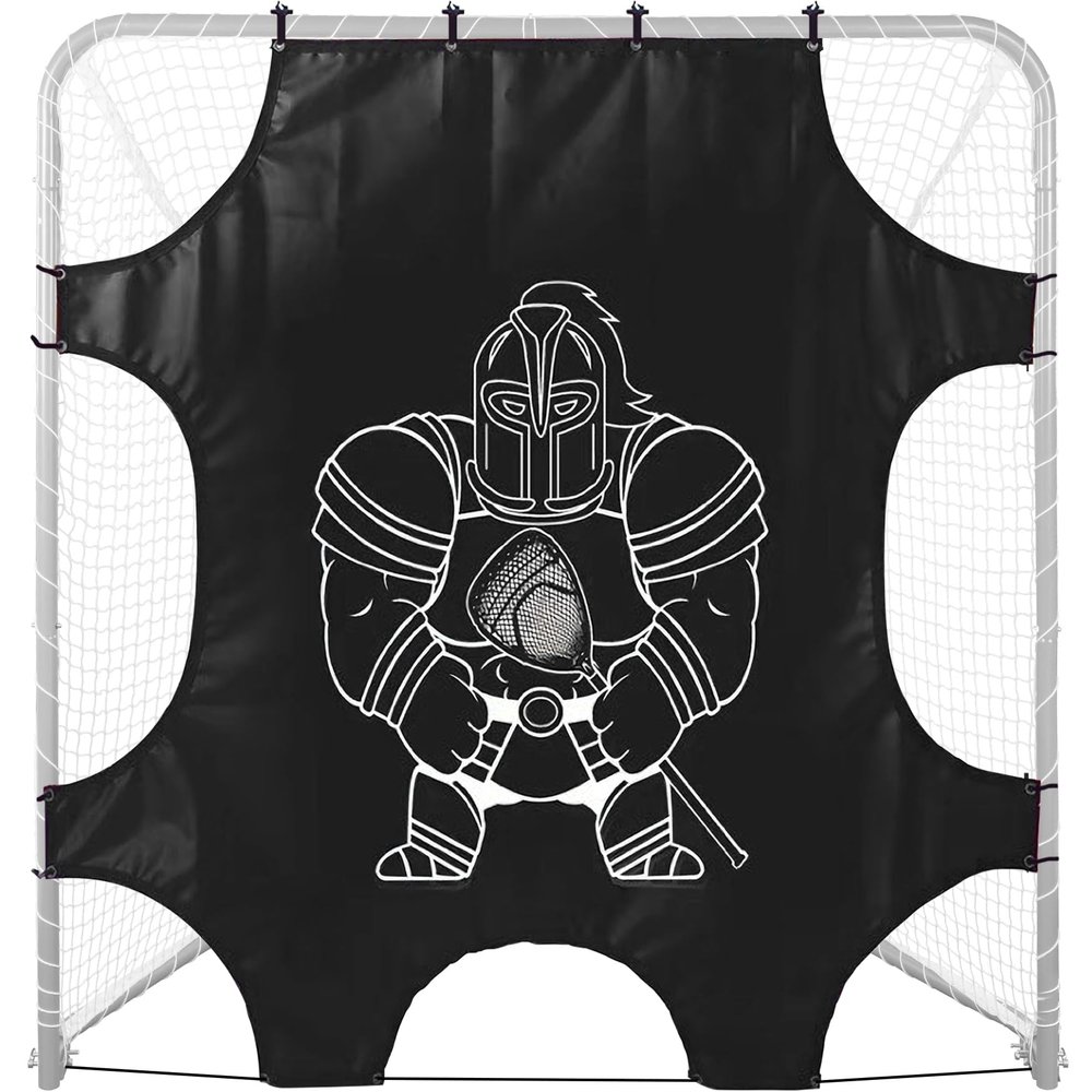 Doubleriver Lacrosse Shooting Target Tarp: PVC Weather-Resistant Goal Sheet with Elastic Cords Universal 6x6FT Fit for Backyard & Field Practice Style 1