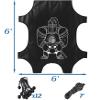 Doubleriver Lacrosse Shooting Target Tarp: PVC Weather-Resistant Goal Sheet with Elastic Cords Universal 6x6FT Fit for Backyard & Field Practice Style 1 view 3