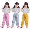Kids Rain Pants, Toddler aterproof Little/Big Boys Girls Pants, Rain Overalls Mud Dirty Proof (Grey-a, 9-10 Years) view 2