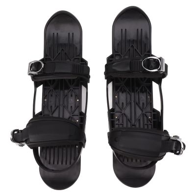 Mini Short Ski Skates, Easy to Fit into Backpack, Mobility and Freedom Adjustable Short Mini Ski Skates for Snowboard Skiing