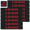 12 Pack Miaozhun 5.56 M193 Magazine Marking Bands 5.56 Caliber Identification (Black-Red) view 1