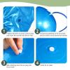 Hungdao 6 Pack Exercise Ball Bulk Inflatable Pregnancy & Workout Ball 22 Inch Heavy Duty Pilates Ball for Yoga Stretching Therapy Balance Physical Fitness(Blue) view 3