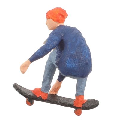 EXCEART Mini People Figurines Mini Trains Architectural 1:64 Scale People Tiny Model Painted Figures Figure Layout