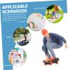 EXCEART Mini People Figurines Mini Trains Architectural 1:64 Scale People Tiny Model Painted Figures Figure Layout view 3