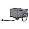 GOLINPEILO Bike Cargo Trailer with Rain Cover, Bicycle Cargo Trailer Foldable Two-Wheel Bike Luggage Wagon Bicycle Trailer with Removable Cover, Gray and Orange, Maximum Load Capacity: 143.3 lb view 2