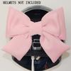 1 Piece Large Bow Helmet Decoration - Helmet Accessories & Embellishments for Ski, Motorcycle & Snowboard - Pink view 2
