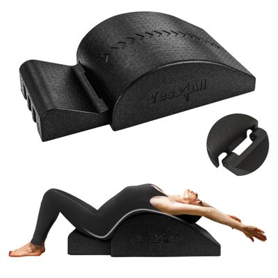 Yes4All Pilates Spine Corrector, Pilates Arc, 350lbs Foldable Pilates Massage Bed Barrel, Core Strengthening and Stretching
