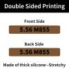 12 Pack Miaozhun 5.56 M855 Magazine Marking Bands 5.56 Caliber Identification (Coyote Brown-Black) view 2