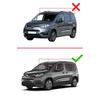 apline Compatible with Toyota Proace City Verso 2023-2025 Hook Model Car Roof Rack Cross Bar Grey Aluminium 2 Bars view 2