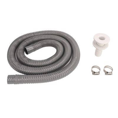 Bilge Pump Hose, Bilge Pump Installation Kit, 11/8in Dia Leakproof Thru Hull Fitting Bilge Pump Hose for Marine Boat Bilge Pumps with 1-1/8 inch Outlet