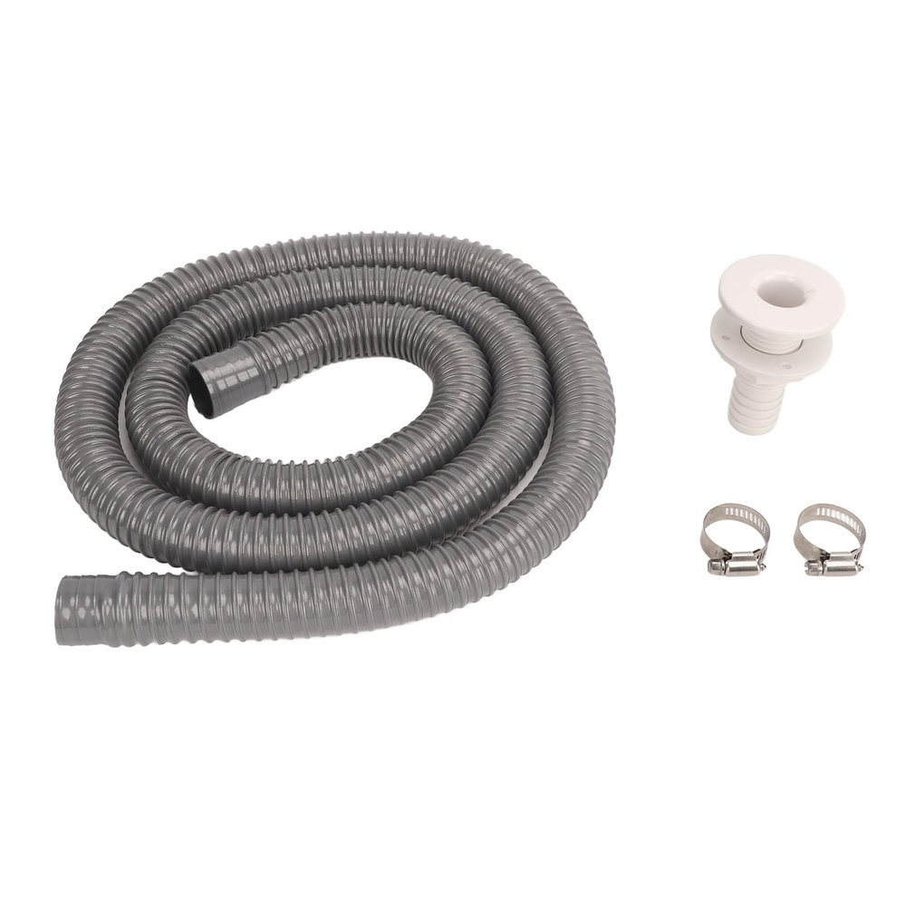 Bilge Pump Hose, Bilge Pump Installation Kit, 11/8in Dia Leakproof Thru Hull Fitting Bilge Pump Hose for Marine Boat Bilge Pumps with 1-1/8 inch Outlet