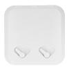 Boat Hatch, Marine Hatch, Marine Boat Deck Access Hatch Lid White with 2 Strong Recessed Handles ABS Plastic 14.75 x 14.5in view 2