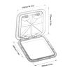 Boat Hatch, Marine Hatch, Marine Boat Deck Access Hatch Lid White with 2 Strong Recessed Handles ABS Plastic 14.75 x 14.5in view 4