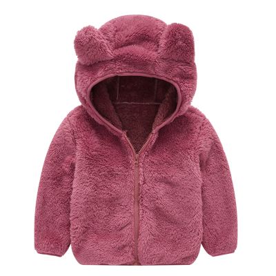 Infant Baby Boys Girls Fleece Zipper Up Jacket Coat Tops Autumn Winter Outerwear (Red, 18-24 Months)