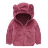 Infant Baby Boys Girls Fleece Zipper Up Jacket Coat Tops Autumn Winter Outerwear (Red, 18-24 Months) view 1